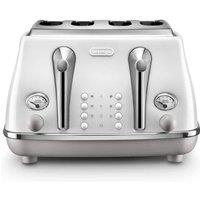 De'Longhi Icona Capitals 4 slice Toaster Sidney White - White