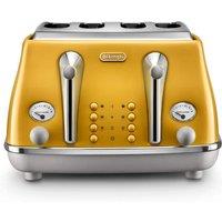 De'Longhi Icona Capitals 4 slice New York Yellow Toaster - Yellow