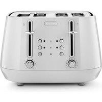 De'Longhi Eclettica 4 Slot Toaster Whimsical White - White