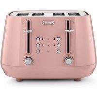 De'Longhi Eclettica 4 Slot Toaster Playful Pink - Pink