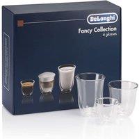 De'Longhi Connoisseur Collection 6 Mixed Sized Hand Blown Coffee Glasses - Unspecified