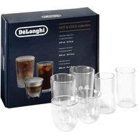 De'Longhi Hot&Cold collection Set of 2 cappuccino 2 cold brew 2 thermal double-wall glasses - Unspecified