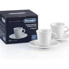 De'Longhi Porcelain espresso cups 70 ml set of 2