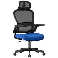 Home Office Chair  Ergonomic Computer Chair with Headrest  Blue