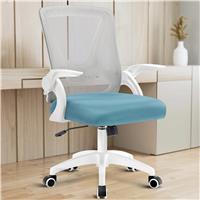 Ergonomic Home Office Chair Mesh  Computer Desk Chair  Grey + Tiffany Blue