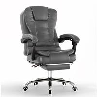 Ergonomic Office Chair With Footrest  Executive Computer Desk Chair  Grey