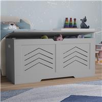 Toy Box  Kids Storage Chest Blanket Box Bench Trunk  Grey