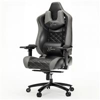 Xstriker Ergonomic Gaming Chair with Headrest and Lumbar Support - Grey