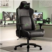 Black Ergonomic Gaming Chair with Headrest and Lumbar Support