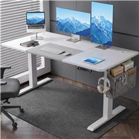 Electric Standing Desk Height Adjustable Office Desk  White  140cm x 60cm
