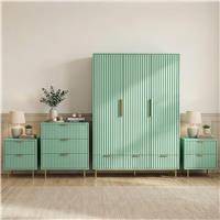 Flutrina Painted 4 Piece Bedroom Furniture Set - Sage Green