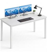 White Home Office Desk  Writing Study Computer Table  120 X 50 cm