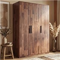 Blythe 3 Door Wardrobe with Adjustable Shelves and Hanging Rail  Dark Bronx