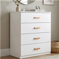 Blythe 4 Drawer Chest Of Drawers  Bedroom Drawers  White