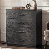 Blythe 4 Drawer Chest Of Drawers  Bedroom Drawers  Black