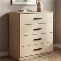 Blythe 4 Drawer Chest Of Drawers  Bedroom Drawers  Oak+Cashmere