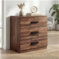 Blythe 3 Drawer Chest  Small Chest of Drawers  Dark Bronx