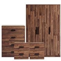 Blythe Dark Bronx 4 Piece Bedroom Furniture Set