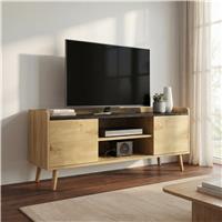 Larvik TV Unit with Storage for TVs up to 50"  Oak Effect