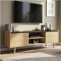 Larvik TV Unit with Storage 140cm for TVs up to 55"  Natural