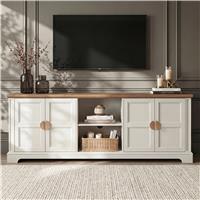 Bellford Large White Painted TV Unit with Storage, 170cm
