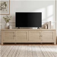 180cm Shaker TV Unit with Storage for TVs up to 80" Oak Finish