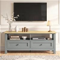 Oskara Grey Painted TV Unit with Storage for TVs up to 55"