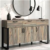 Smokey Oak Sideboard with Drawers 150cm Storage Cabinet