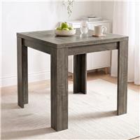 Small Square Flip Top Extendable Dining Tables - Grey Wood