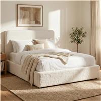 Sofna Boucle Ottoman Storage Bed Frame - Small Double (4ft)