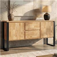 Millwright Sideboard Cabinet with Drawers & Storage - Mango Wood Effect