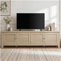 180cm Shaker TV Unit with Storage for TVs up to 80 - Oak