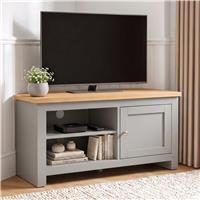 Tavero Corner TV Unit with Storage for TVs up to 43 - Grey
