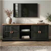 Bellford Large Painted TV Unit with Storage, 170cm - Black