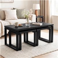 Nestline Nesting Coffee Tables Set of 3 - Black