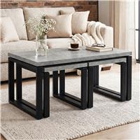 Nestline Nesting Coffee Tables Set of 3 - Concrete