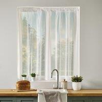 By the Metre Plain Leaded Net Curtain Fabric