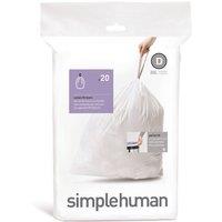 simplehuman D 20 Litre Bin Liners White