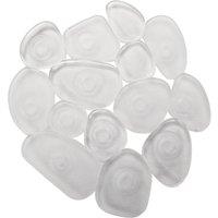 Pack of 6 Pebble Splats Clear