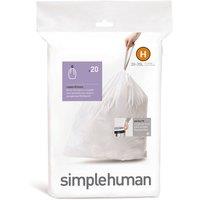 simplehuman H 30-Litre Bin Liners White