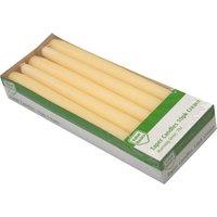 Pack of 10 Taper Candles Cream