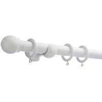 Venice Fixed Wooden Curtain Pole with Rings