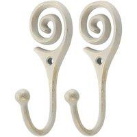 Ivory Vintage Twist Hooks