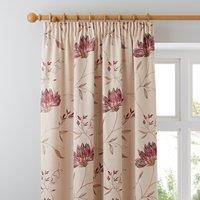 Amelia Red Pencil Pleat Curtains red