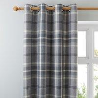 Highland Check Eyelet Curtains