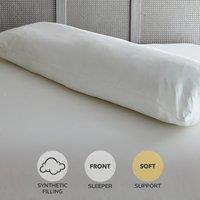 Pregnancy Soft-Support Body Pillow with Pillowcase White