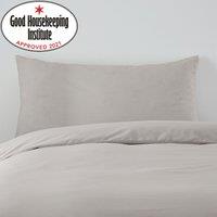 Non Iron Plain Dye Kingsize Pillowcase Pair