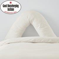 Non Iron Plain Dye Ivory V-Shaped Pillowcase