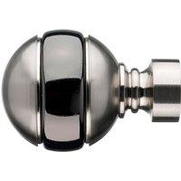 Mix and Match Manhattan Satin Silver Ball Finials Dia. 28mm Silver