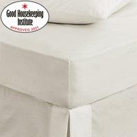 Non Iron Plain Fitted Sheet White